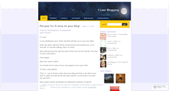 Desktop Screenshot of iloveblogging.wordpress.com