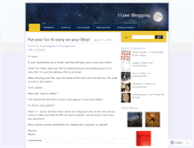 Tablet Screenshot of iloveblogging.wordpress.com
