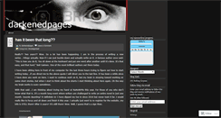 Desktop Screenshot of darkenedpages.wordpress.com