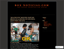 Tablet Screenshot of boxnoticias09.wordpress.com