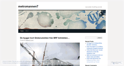 Desktop Screenshot of metromannen7.wordpress.com