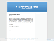 Tablet Screenshot of nonperforming.wordpress.com