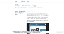 Desktop Screenshot of planmarketingpdf.wordpress.com