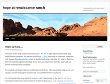 Tablet Screenshot of hopeatrenaissanceranch.wordpress.com