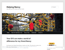 Tablet Screenshot of helpingnancy.wordpress.com