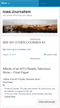 Mobile Screenshot of iowajournalism.wordpress.com