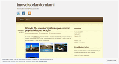 Desktop Screenshot of imoveisorlandomiami.wordpress.com