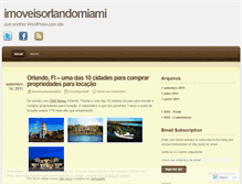 Tablet Screenshot of imoveisorlandomiami.wordpress.com