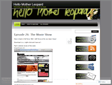 Tablet Screenshot of hellomotherleopard.wordpress.com