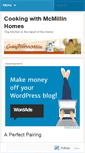 Mobile Screenshot of cookingwithmcmillin.wordpress.com