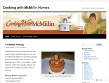 Tablet Screenshot of cookingwithmcmillin.wordpress.com