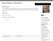 Tablet Screenshot of marianboldea.wordpress.com