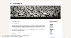 Desktop Screenshot of ledomestic.wordpress.com