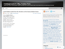 Tablet Screenshot of clothingbrands24.wordpress.com