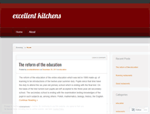 Tablet Screenshot of excellentkitchens.wordpress.com