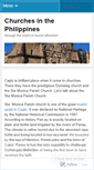 Mobile Screenshot of philippinechurch.wordpress.com