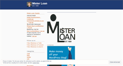 Desktop Screenshot of misterloan.wordpress.com