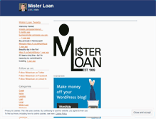 Tablet Screenshot of misterloan.wordpress.com