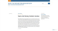 Desktop Screenshot of developer.bancdebinarybrokerreview.wordpress.com