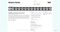 Desktop Screenshot of medicineweekly.wordpress.com