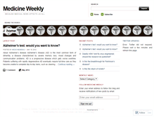 Tablet Screenshot of medicineweekly.wordpress.com