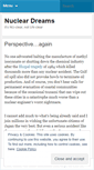 Mobile Screenshot of nucleardreams.wordpress.com