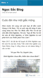 Mobile Screenshot of ngocsac.wordpress.com
