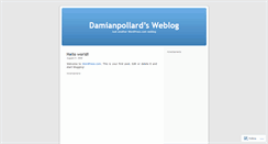 Desktop Screenshot of damianpollard.wordpress.com