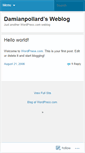 Mobile Screenshot of damianpollard.wordpress.com