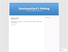 Tablet Screenshot of damianpollard.wordpress.com