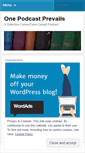 Mobile Screenshot of onepodcastprevails.wordpress.com