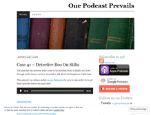 Tablet Screenshot of onepodcastprevails.wordpress.com