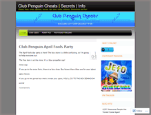 Tablet Screenshot of clubpenguincheatercp.wordpress.com