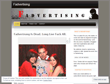 Tablet Screenshot of fadvertising.wordpress.com