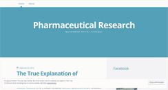 Desktop Screenshot of pharmaceuticalresearch.wordpress.com