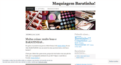 Desktop Screenshot of maquiagembaratinha.wordpress.com