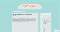 Desktop Screenshot of catontap.wordpress.com