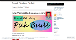 Desktop Screenshot of pempekbudi.wordpress.com