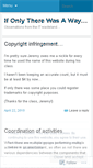 Mobile Screenshot of ifonlytherewasaway.wordpress.com