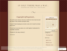 Tablet Screenshot of ifonlytherewasaway.wordpress.com