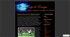 Desktop Screenshot of copadeeuropa.wordpress.com