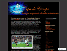 Tablet Screenshot of copadeeuropa.wordpress.com