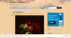 Desktop Screenshot of jaclyncafarelli.wordpress.com