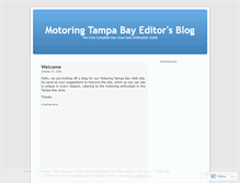 Tablet Screenshot of motoringeditor.wordpress.com