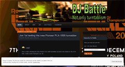 Desktop Screenshot of djbattle.wordpress.com