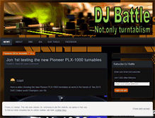 Tablet Screenshot of djbattle.wordpress.com