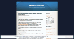 Desktop Screenshot of mobilevolution.wordpress.com
