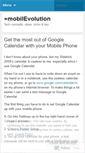 Mobile Screenshot of mobilevolution.wordpress.com