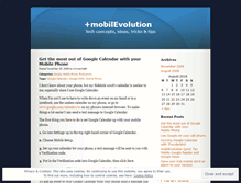 Tablet Screenshot of mobilevolution.wordpress.com