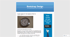 Desktop Screenshot of bootstrapdesign.wordpress.com